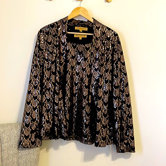 NIPON BOUTIQUE sequined jacket and camisole set - Picture 1 of 10